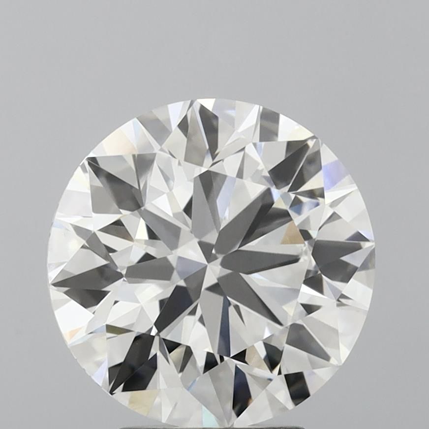 4.04 Carat Round Lab Diamond with  Cut Diamond in 14KT  view 1
