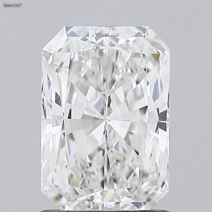 1.1 Carat Radiant Lab Diamond with  Cut Diamond in 14KT  view 1
