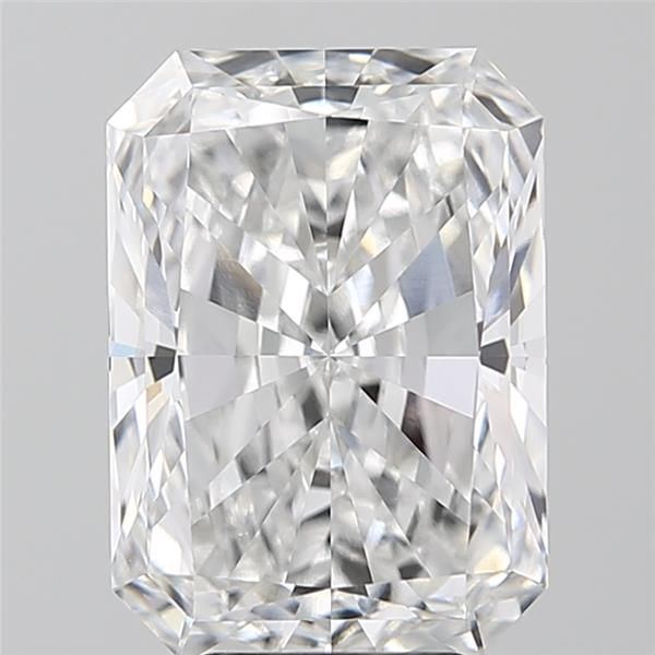 5.01 Carat Radiant Lab Diamond with  Cut Diamond in 14KT  view 1
