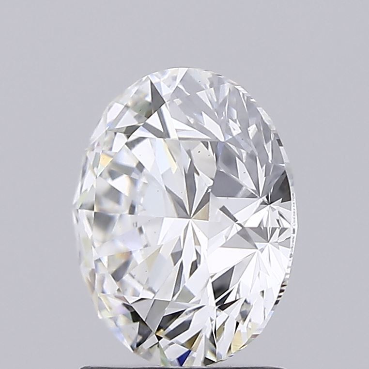 2.38 Carat Round Lab Diamond with  Cut Diamond in 14KT  view 1
