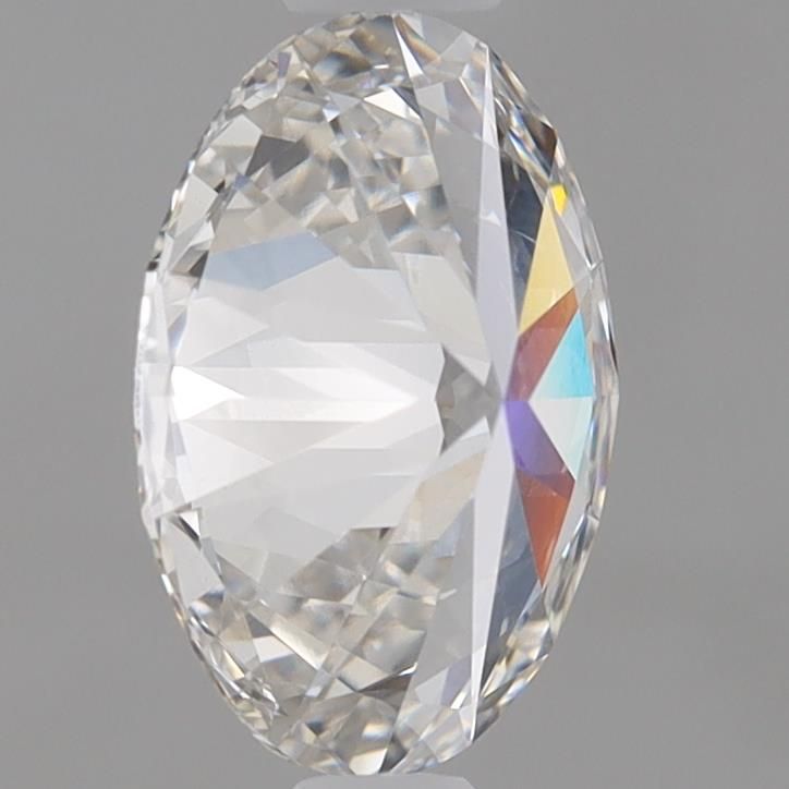 1.0 Carat Oval Lab Diamond with  Cut Diamond in 14KT  view 1
