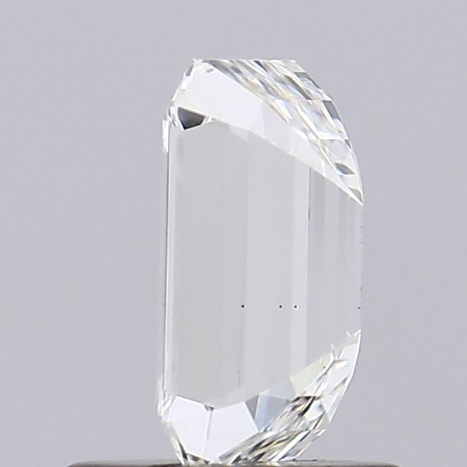 1.0 Carat Emerald Lab Diamond with  Cut Diamond in 14KT  view 1
