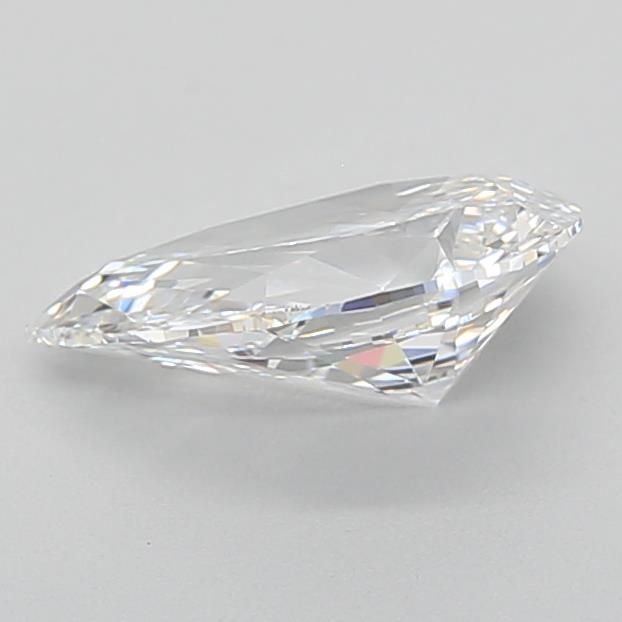 0.8 Carat Pear Lab Diamond with  Cut Diamond in 14KT  view 1

