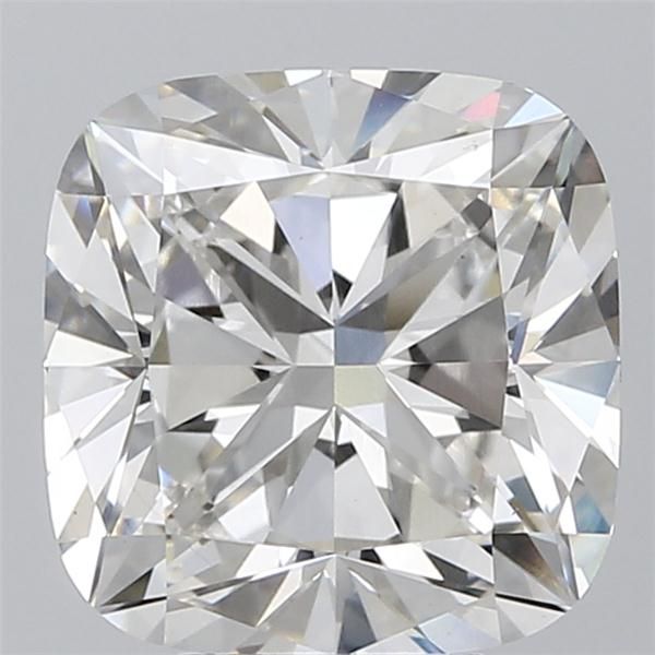 5.72 Carat Cushion Lab Diamond with  Cut Diamond in 14KT  view 1
