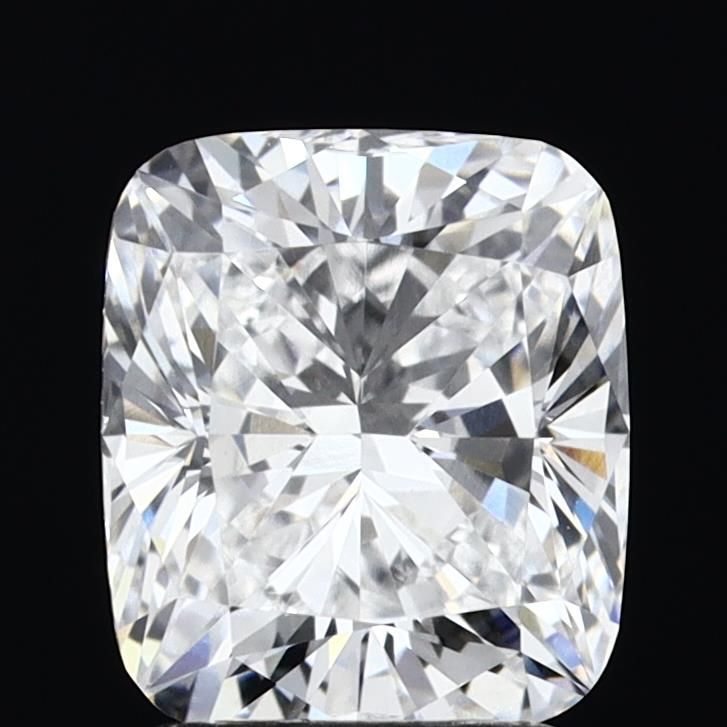 2.03 Carat Cushion Lab Diamond with  Cut Diamond in 14KT  view 1
