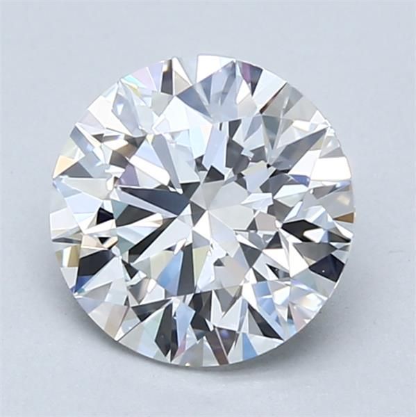 1.7 Carat Round Lab Diamond with  Cut Diamond in 14KT  view 1
