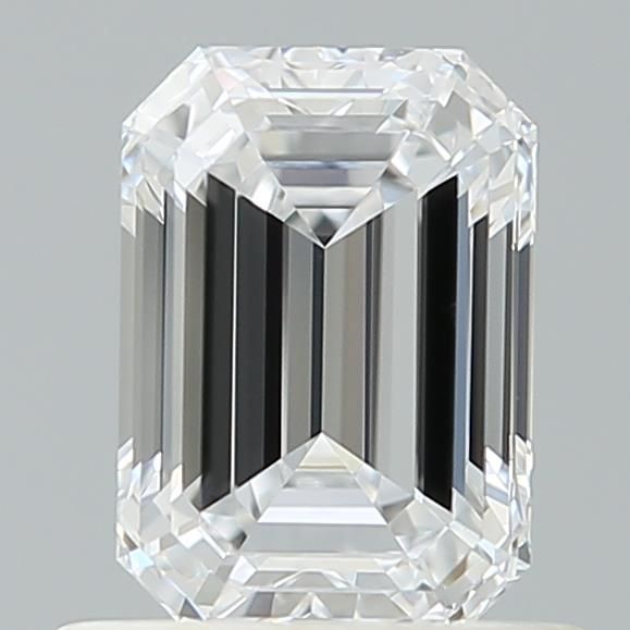 0.9 Carat Emerald Lab Diamond with  Cut Diamond in 14KT  view 1
