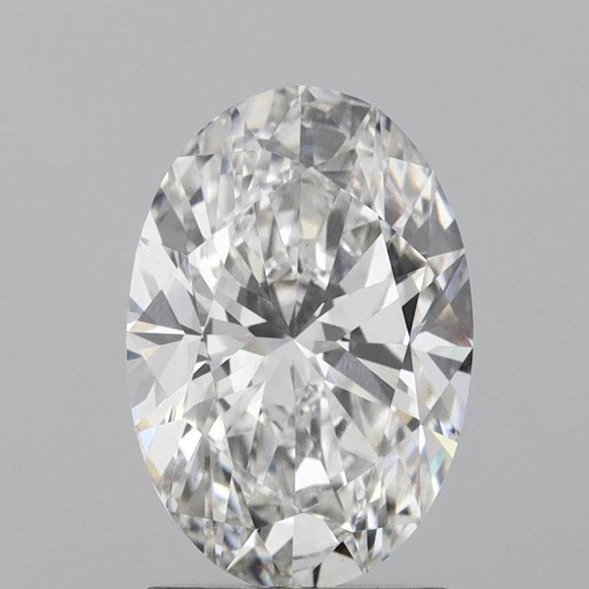 1.8 Carat Oval Lab Diamond with  Cut Diamond in 14KT  view 1
