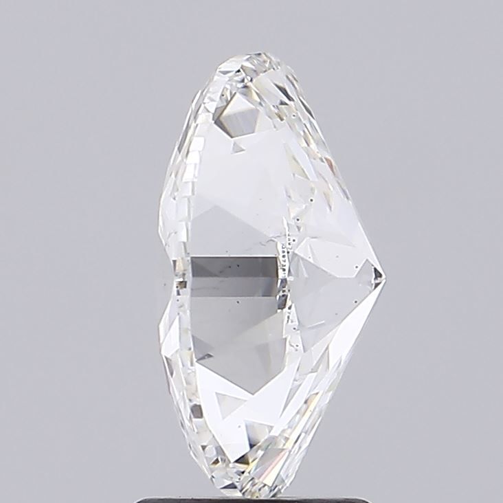 3.0 Carat Oval Lab Diamond with  Cut Diamond in 14KT  view 1
