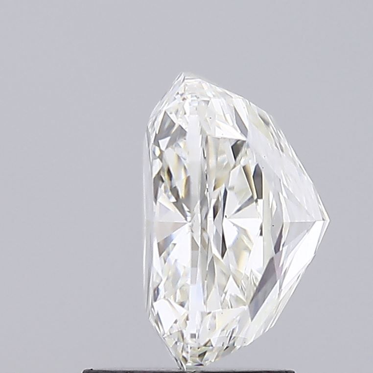 3.04 Carat Cushion Lab Diamond with  Cut Diamond in 14KT  view 1
