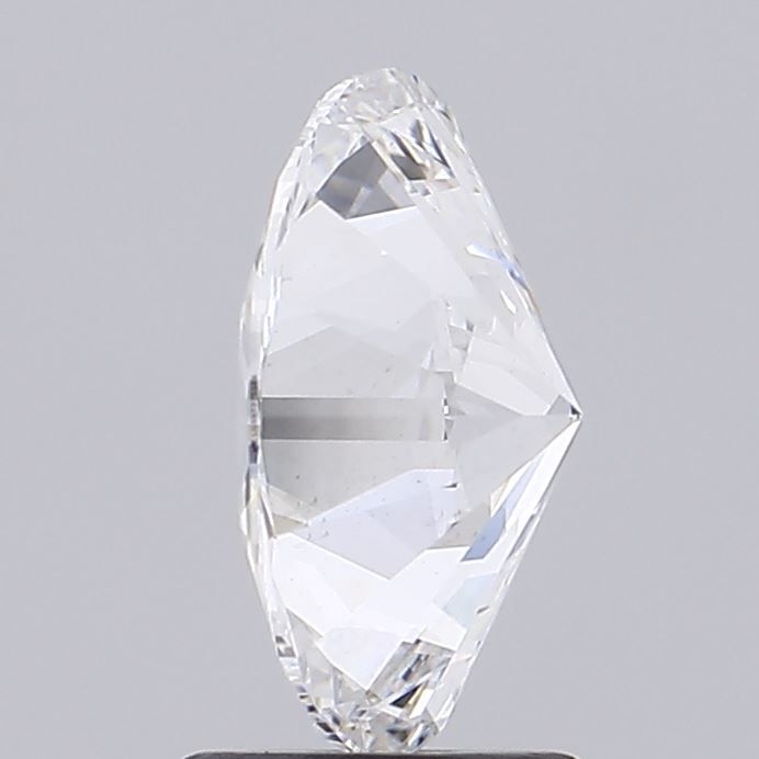 2.0 Carat Oval Lab Diamond with  Cut Diamond in 14KT  view 1
