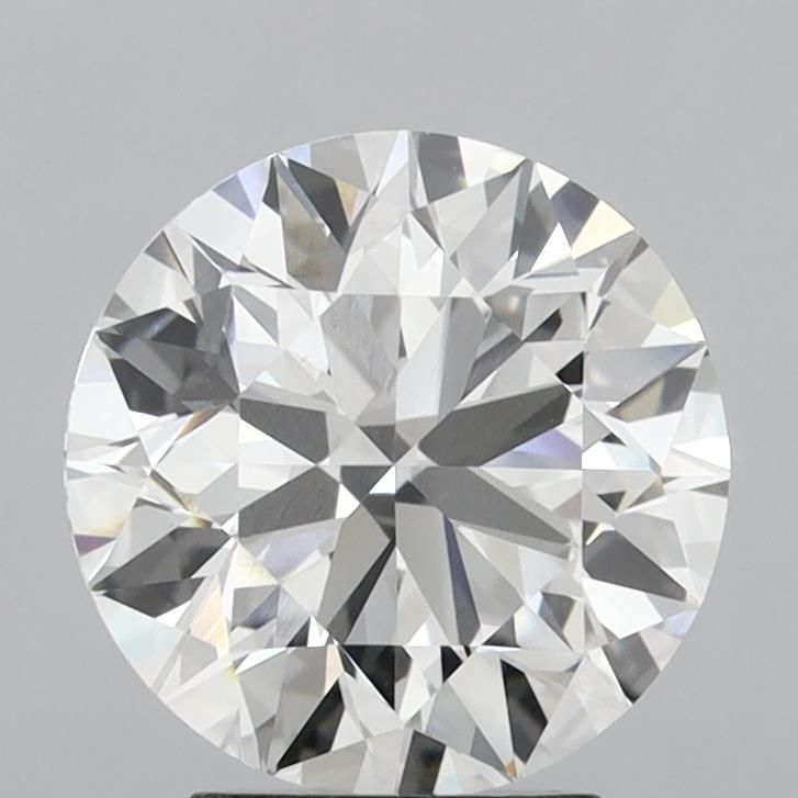 3.44 Carat Round Lab Diamond with  Cut Diamond in 14KT  view 1
