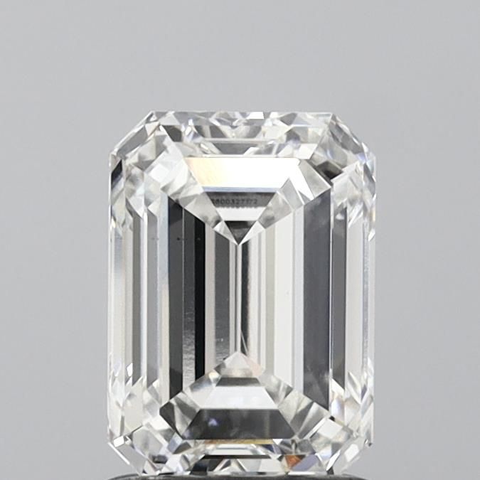 1.52 Carat Emerald Lab Diamond with  Cut Diamond in 14KT  view 1
