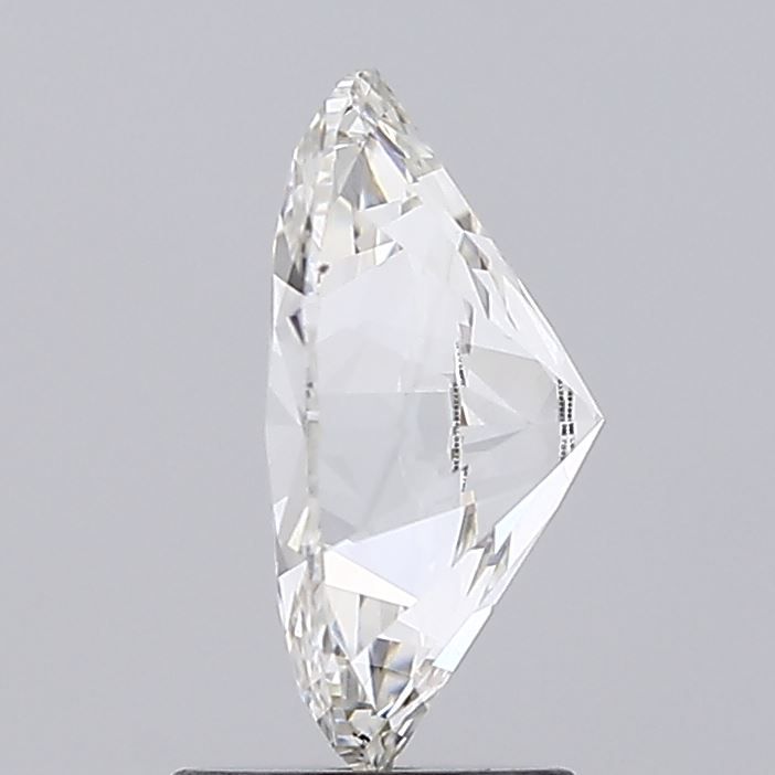 2.08 Carat Oval Lab Diamond with  Cut Diamond in 14KT  view 1
