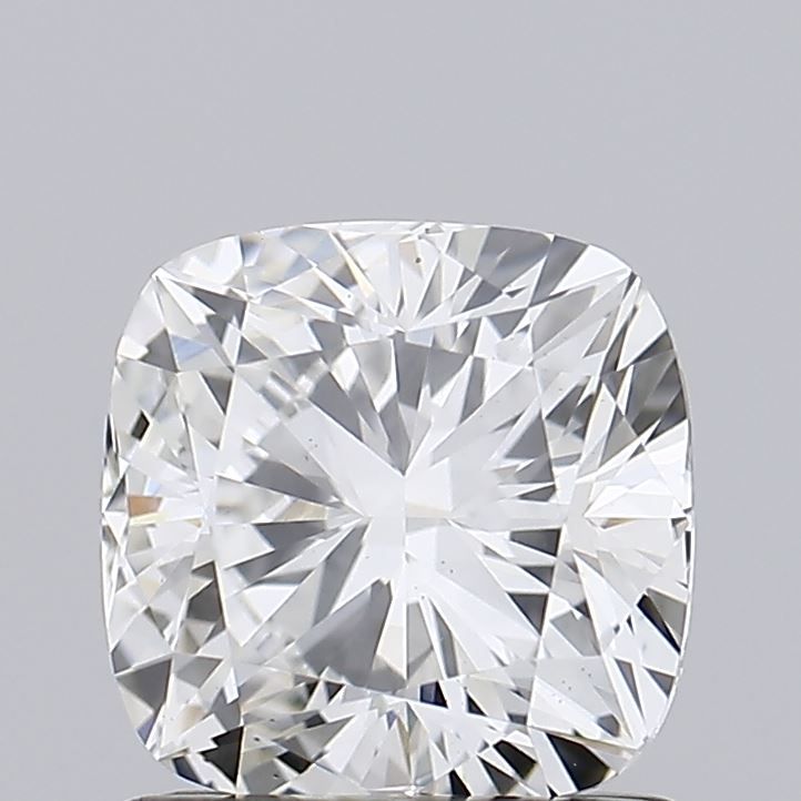 1.02 Carat Cushion Lab Diamond with  Cut Diamond in 14KT  view 1
