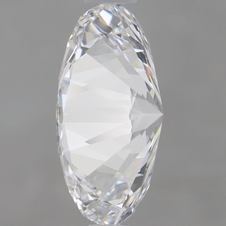 1.5 Carat Oval Lab Diamond with  Cut Diamond in 14KT  view 1
