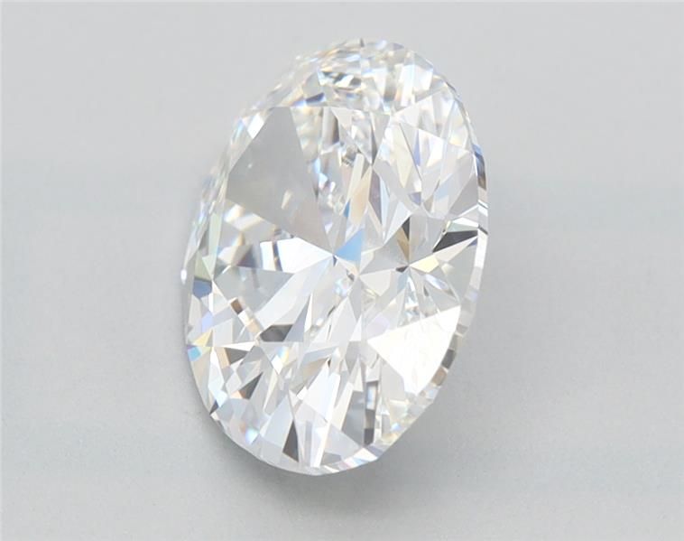 2.01 Carat Oval Lab Diamond with  Cut Diamond in 14KT  view 1
