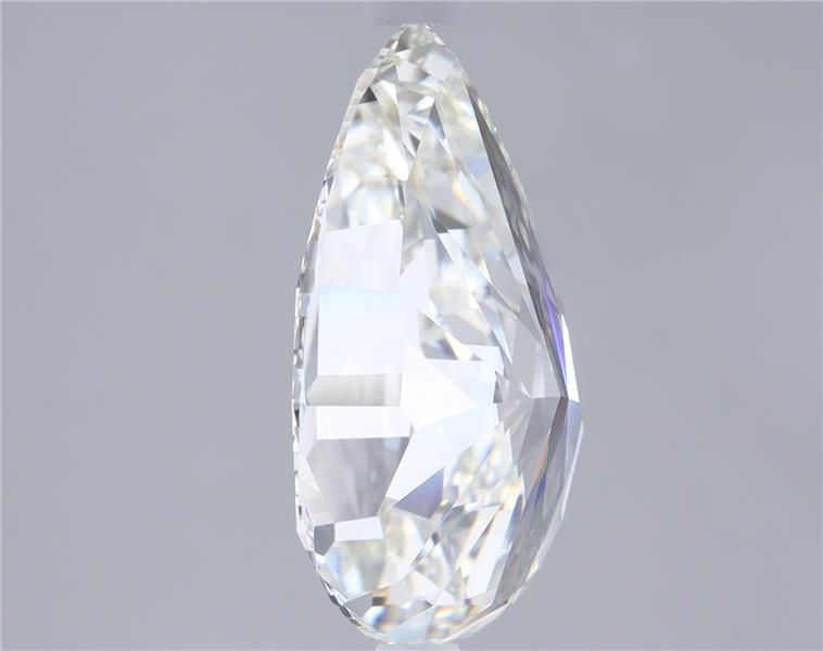 4.23 Carat Pear Lab Diamond with  Cut Diamond in 14KT  view 1
