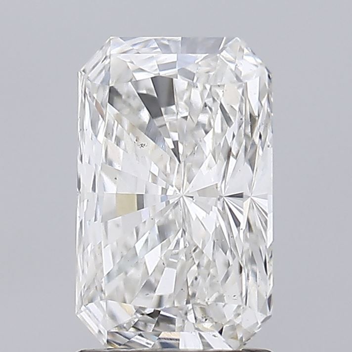 2.05 Carat Radiant Lab Diamond with  Cut Diamond in 14KT  view 1
