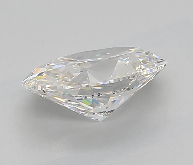 1.25 Carat Oval Lab Diamond with  Cut Diamond in 14KT  view 1
