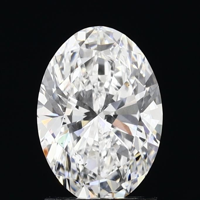 1.74 Carat Oval lab Diamond with  Cut Diamond in 14KT  view 1
