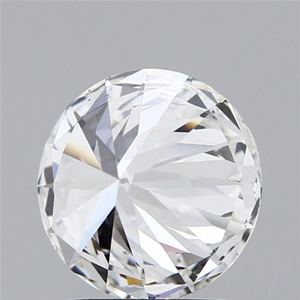 2.26 Carat Round Lab Diamond with  Cut Diamond in 14KT  view 1
