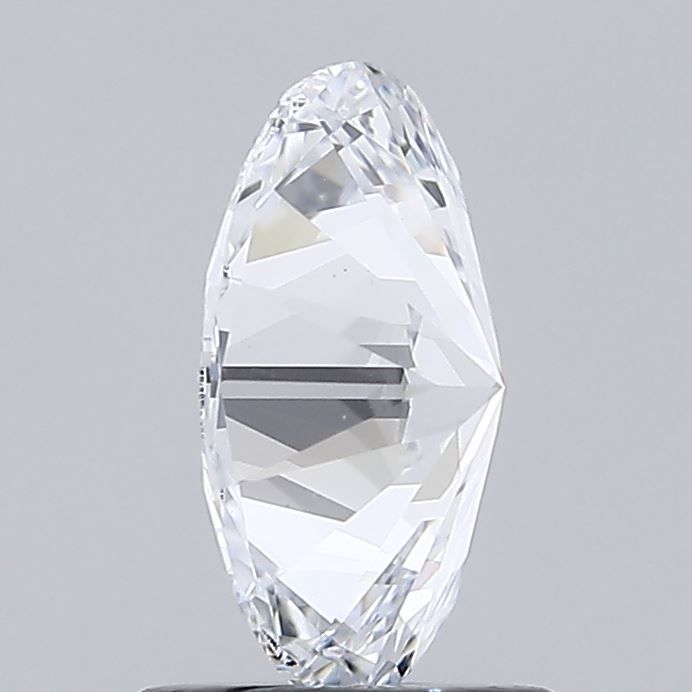 1.27 Carat Oval Lab Diamond with  Cut Diamond in 14KT  view 1
