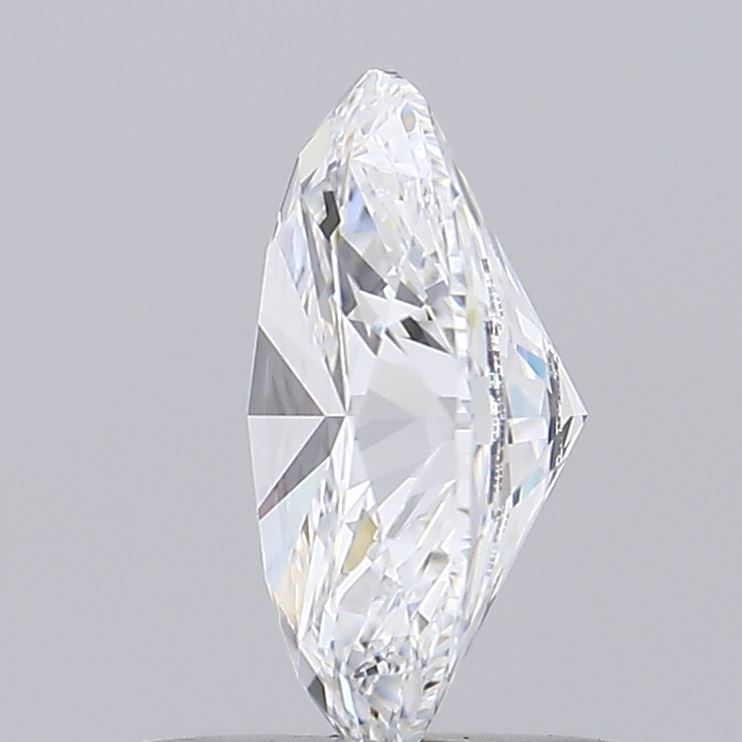 1.0 Carat Oval Lab Diamond with  Cut Diamond in 14KT  view 1
