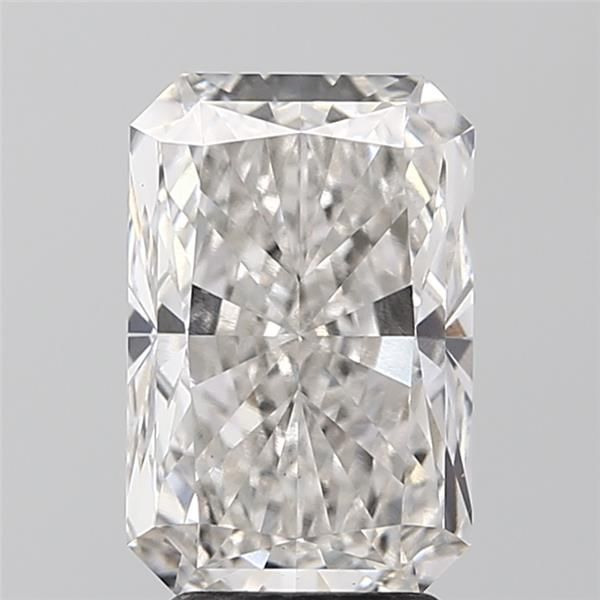 3.61 Carat Radiant Lab Diamond with  Cut Diamond in 14KT  view 1
