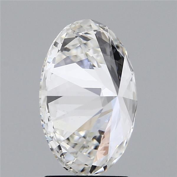 2.74 Carat Oval Lab Diamond with  Cut Diamond in 14KT  view 1
