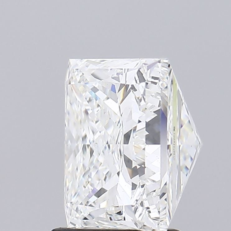 2.92 Carat Princess Lab Diamond with  Cut Diamond in 14KT  view 1
