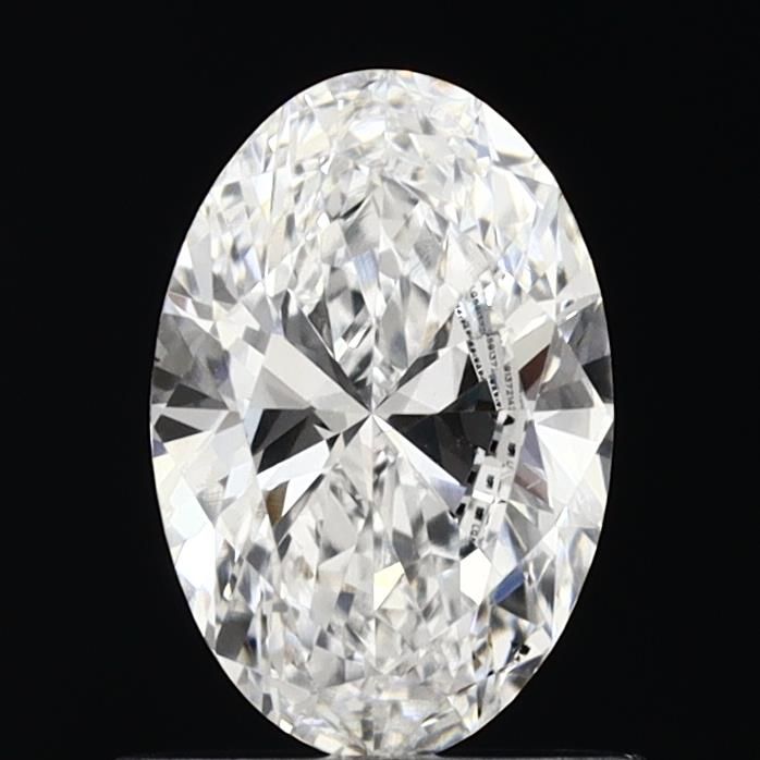 0.81 Carat Oval Lab Diamond with  Cut Diamond in 14KT  view 1
