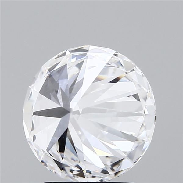 2.65 Carat Round Lab Diamond with  Cut Diamond in 14KT  view 1
