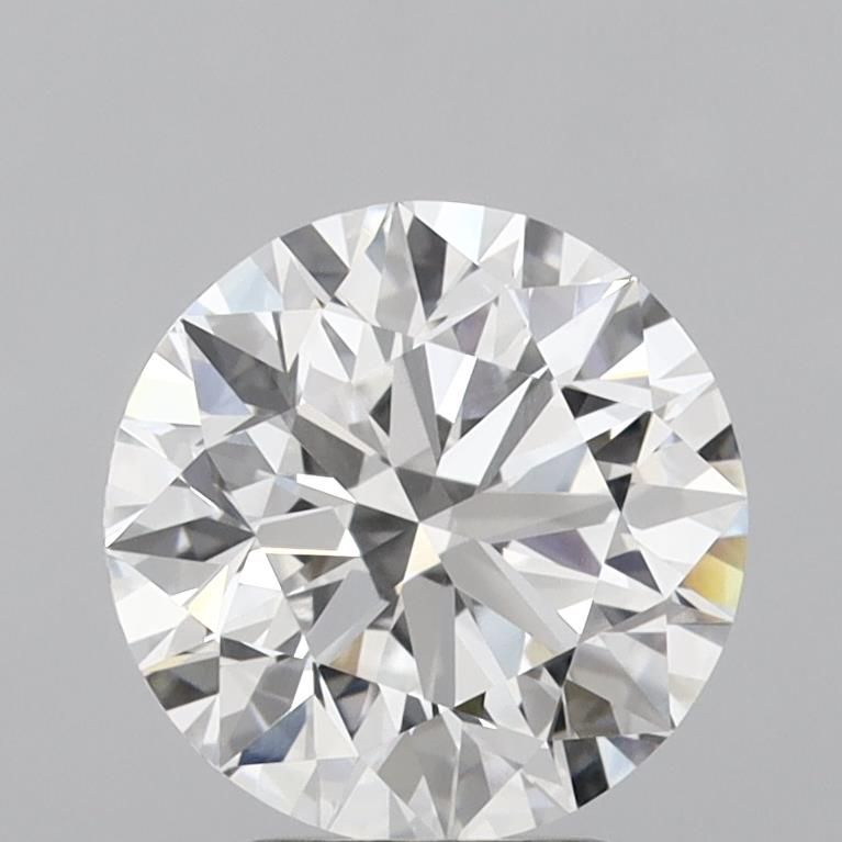 3.1 Carat Round Lab Diamond with  Cut Diamond in 14KT  view 1
