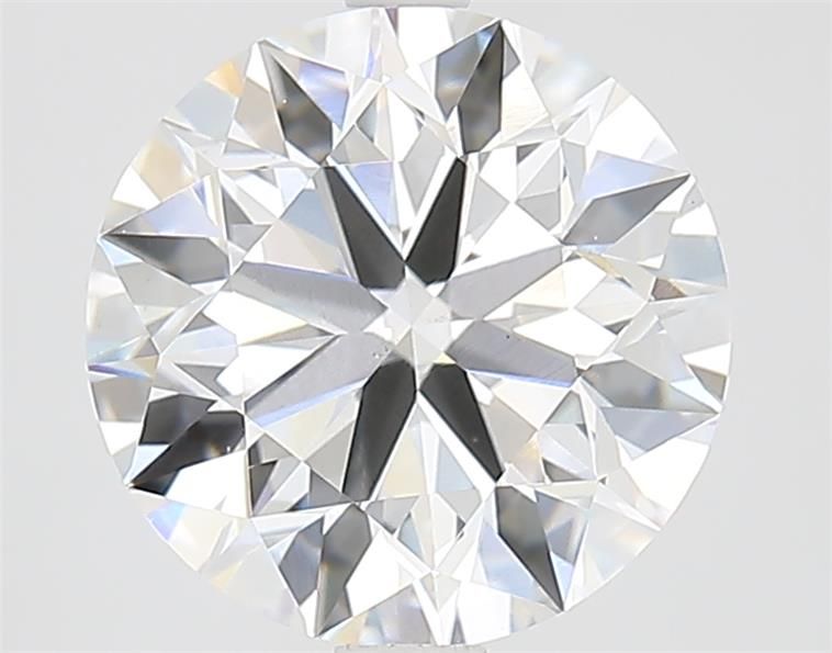 3.01 Carat Round Lab Diamond with  Cut Diamond in 14KT  view 1
