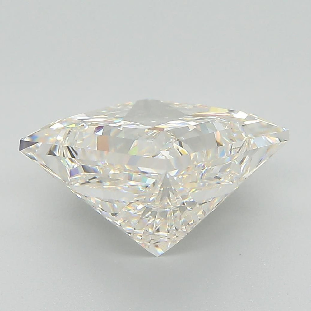 4.57 Carat Princess Lab Diamond with  Cut Diamond in 14KT  view 1
