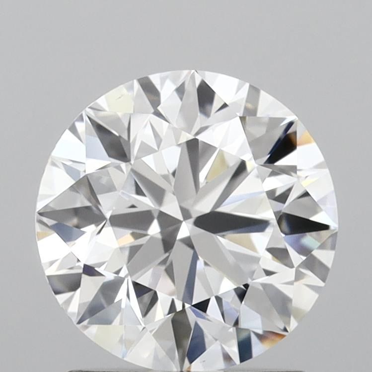 1.57 Carat Round Lab Diamond with  Cut Diamond in 14KT  view 1

