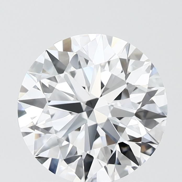 2.28 Carat Round Lab Diamond with  Cut Diamond in 14KT  view 1
