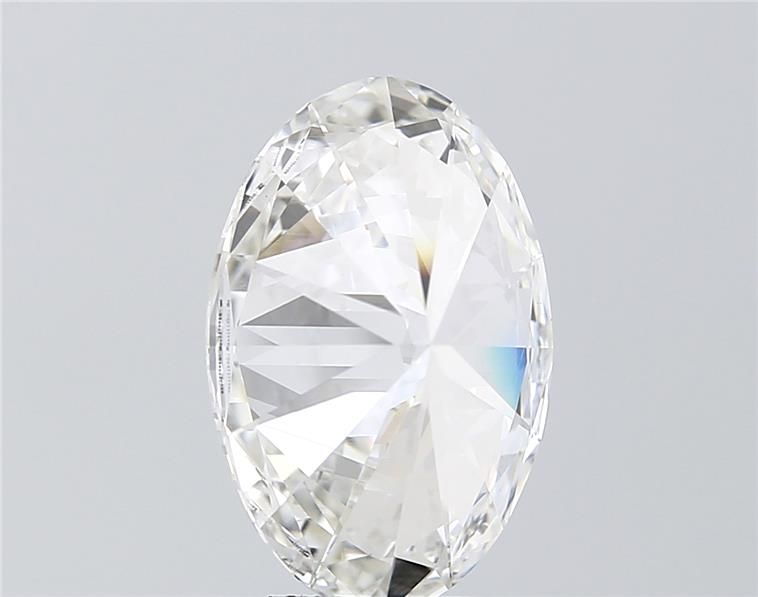 5.46 Carat Oval Lab Diamond with  Cut Diamond in 14KT  view 1
