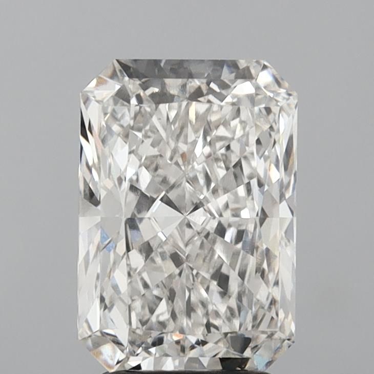 3.01 Carat Radiant Lab Diamond with  Cut Diamond in 14KT  view 1
