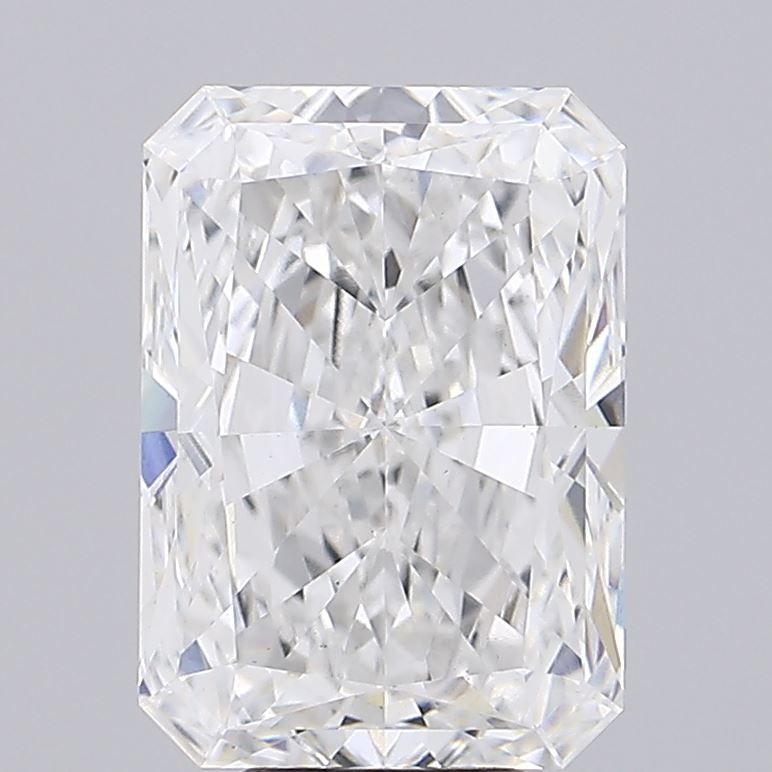 8.03 Carat Radiant Lab Diamond with  Cut Diamond in 14KT  view 1
