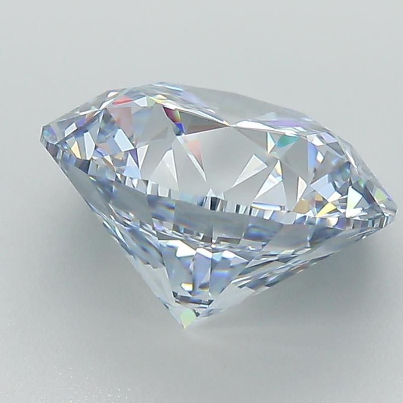 4.01 Carat Round Lab Diamond with  Cut Diamond in 14KT  view 1
