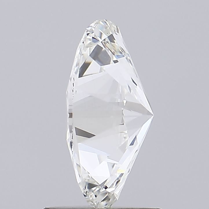 1.45 Carat Oval Lab Diamond with  Cut Diamond in 14KT  view 1
