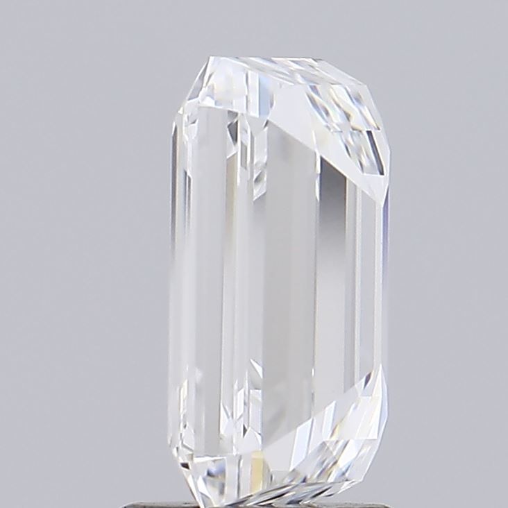 2.01 Carat Emerald Lab Diamond with  Cut Diamond in 14KT  view 1
