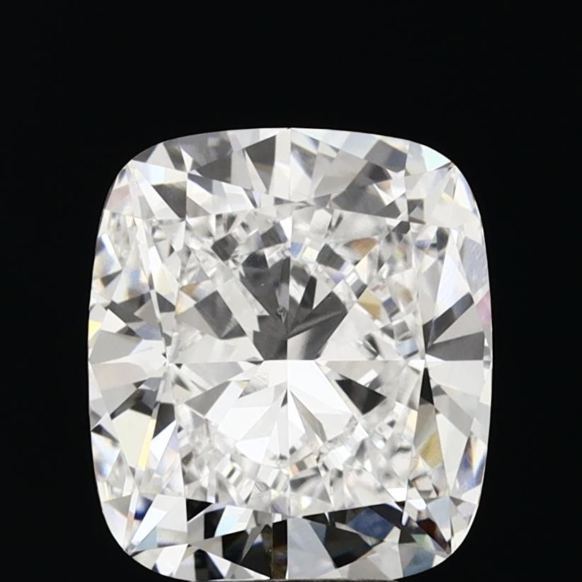 5.04 Carat Cushion Lab Diamond with  Cut Diamond in 14KT  view 1

