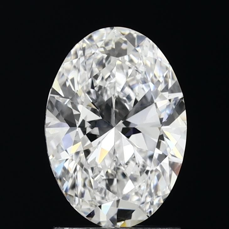 1.63 Carat Oval Lab Diamond with  Cut Diamond in 14KT  view 1
