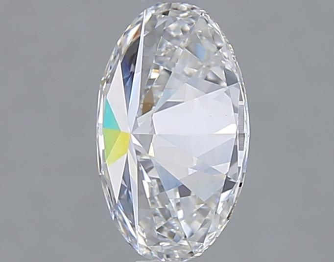 1.01 Carat Oval Lab Diamond with  Cut Diamond in 14KT  view 1
