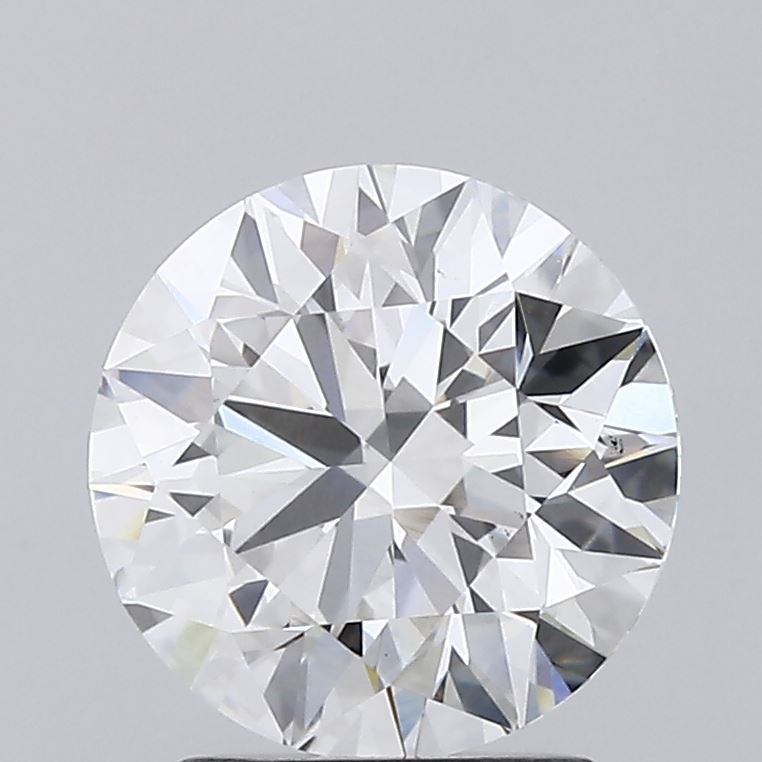 2.24 Carat Round Lab Diamond with  Cut Diamond in 14KT  view 1
