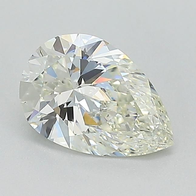 0.72 Carat Pear Lab Diamond with  Cut Diamond in 14KT  view 1

