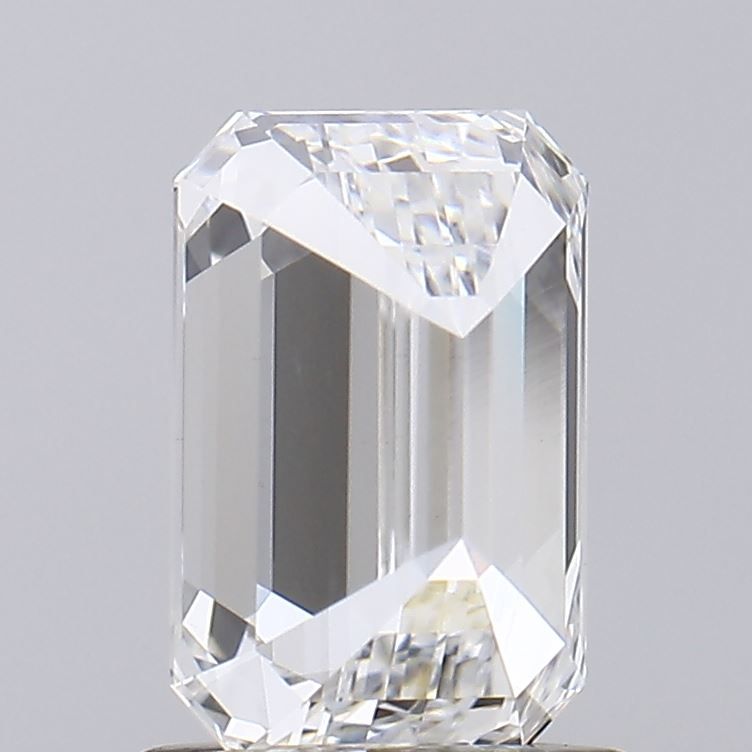 1.11 Carat Emerald Lab Diamond with  Cut Diamond in 14KT  view 1
